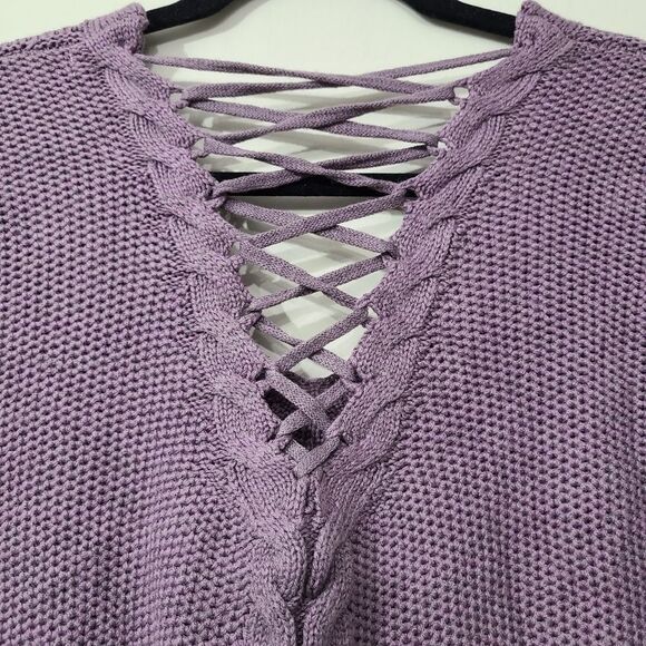 Haute Monde criss cross back‎ sweater Small - Picture 3 of 5